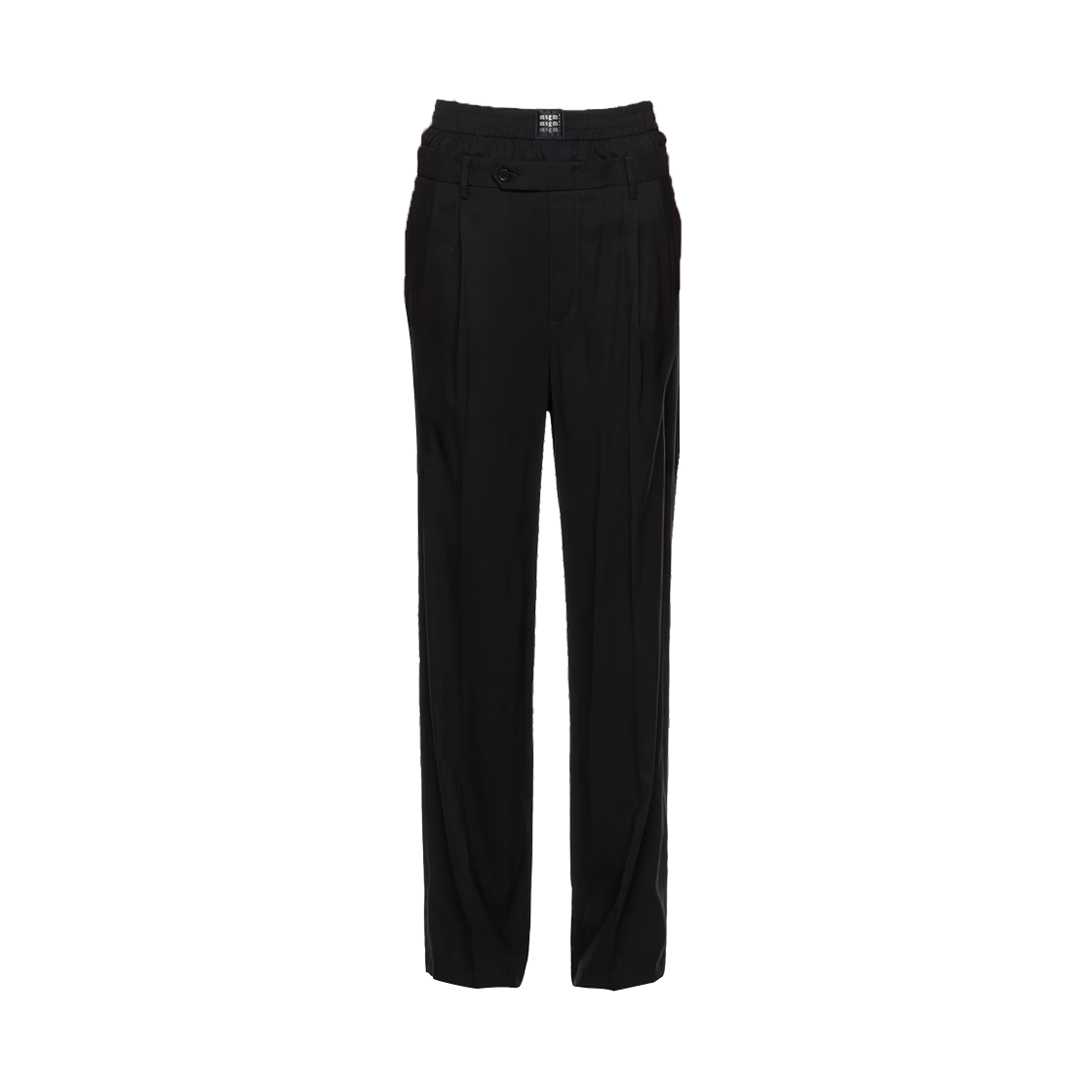 (W) 엠에스지엠 복서 트라우저 블랙((W) MSGM Boxers Trousers Black)