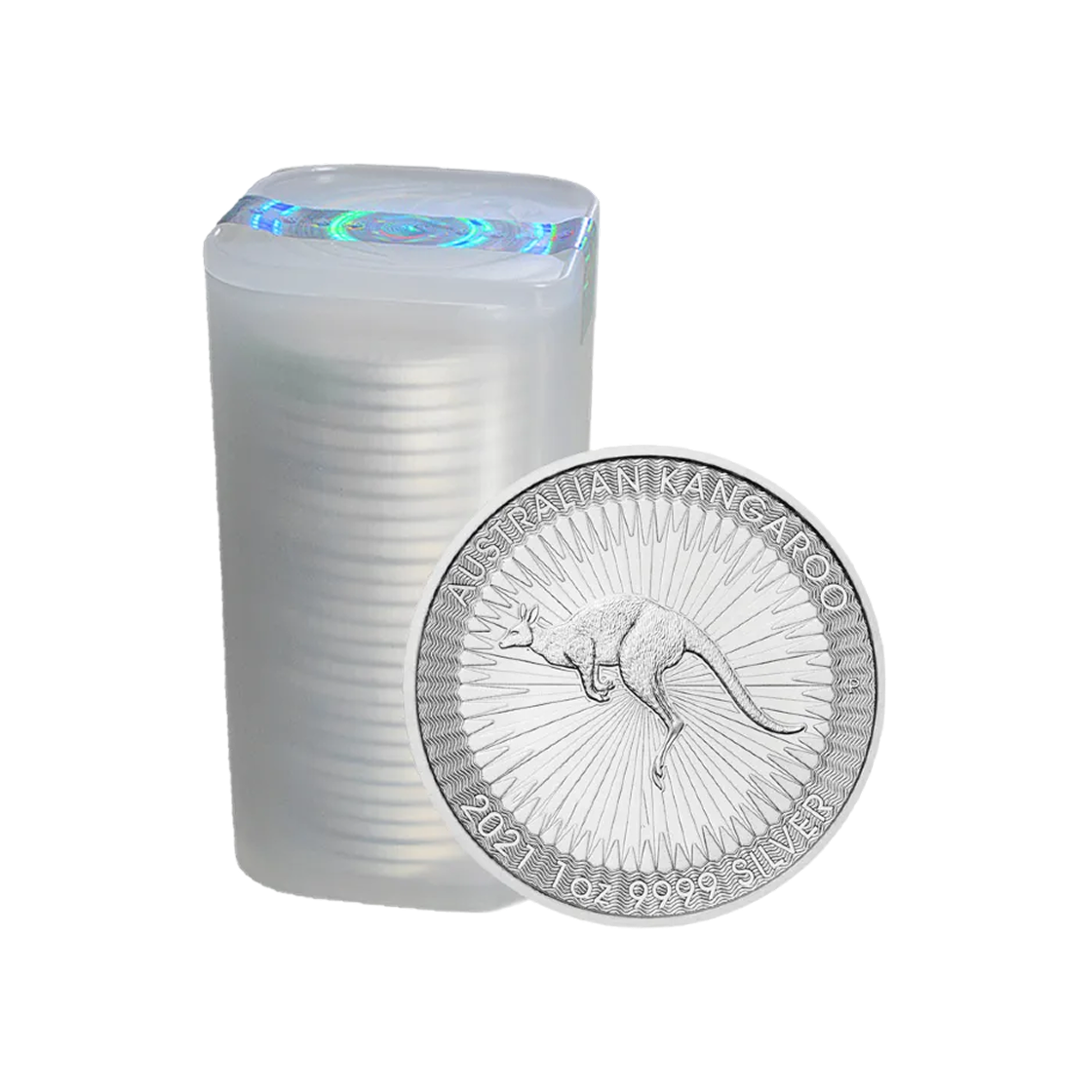 - Silver Australian Perth Mint Australia Kangaroo Coin 1 Tube (Random Year/Random Design/Set of 25)