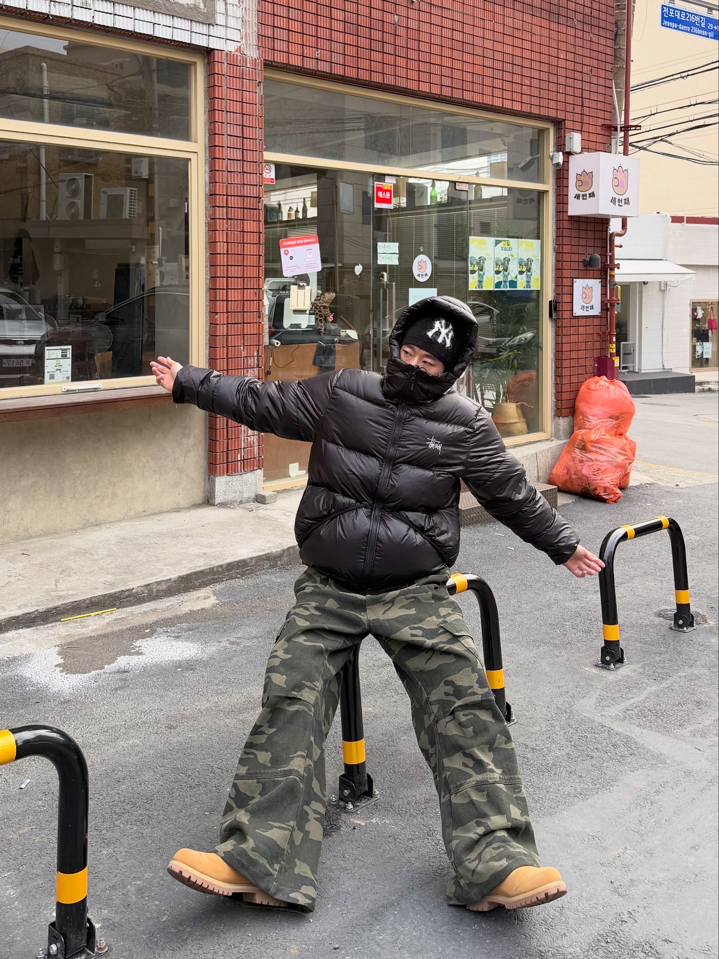 Timberland Premium 6 inch Waterproof Boot Wheat Nubuck - Wide, Stussy Micro Ripstop Down Parka Jet Black 착용 스타일 - 5