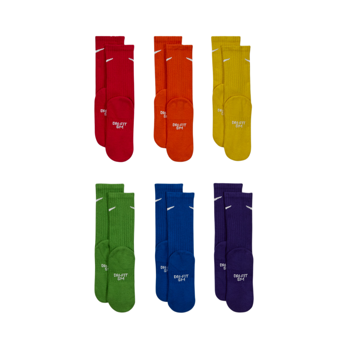 (키즈) 나이키 에브리데이 쿠션 크루 삭스 멀티컬러 (6개입/국내 정식 발매 제품)((Kids) Nike Everyday Cushion Crew Socks Multicolor (6 Pack/Korean Ver.)) - 2