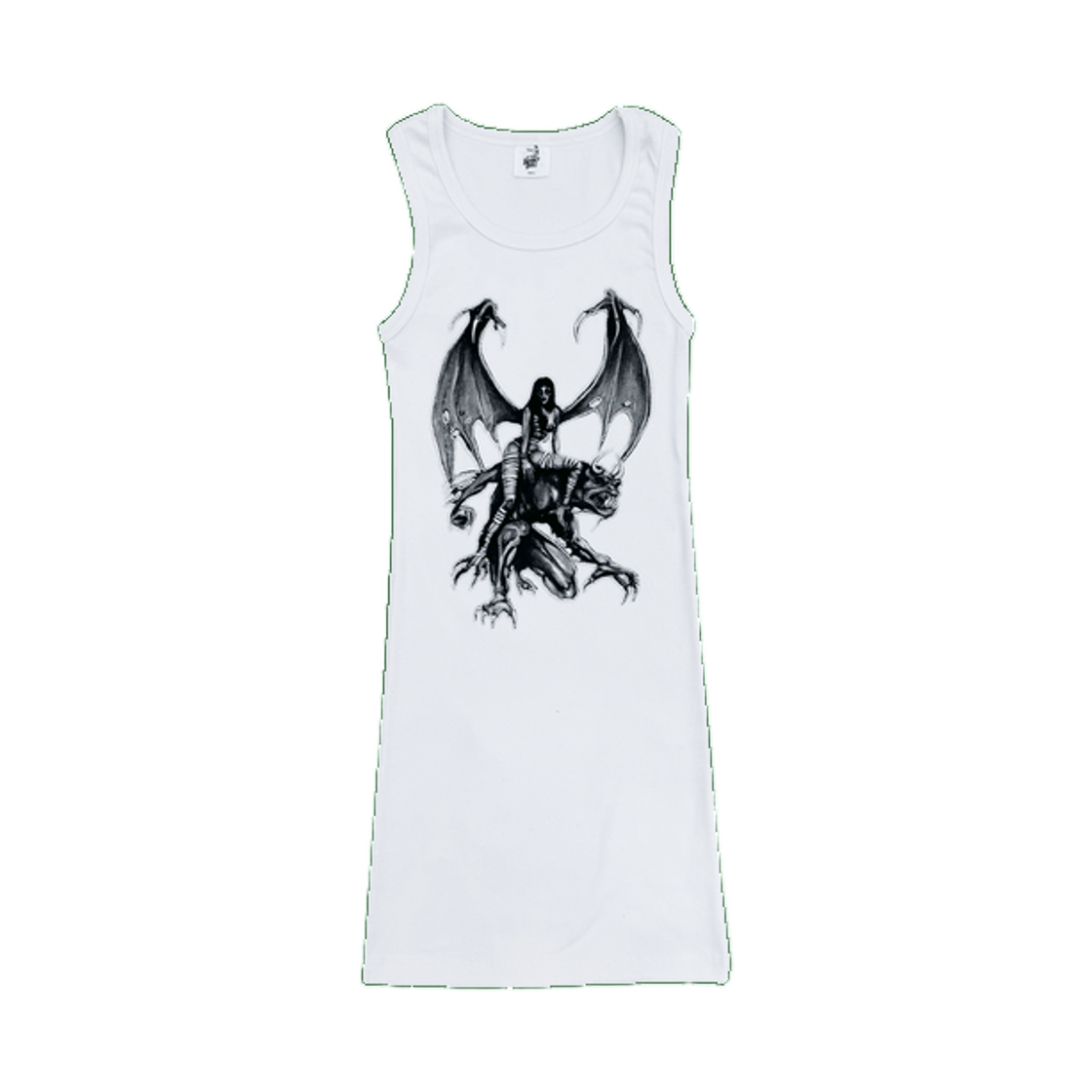 데들리 돌 가르골라 탱크 드레스 화이트(Deadly Doll Gargola Tank Dress White)