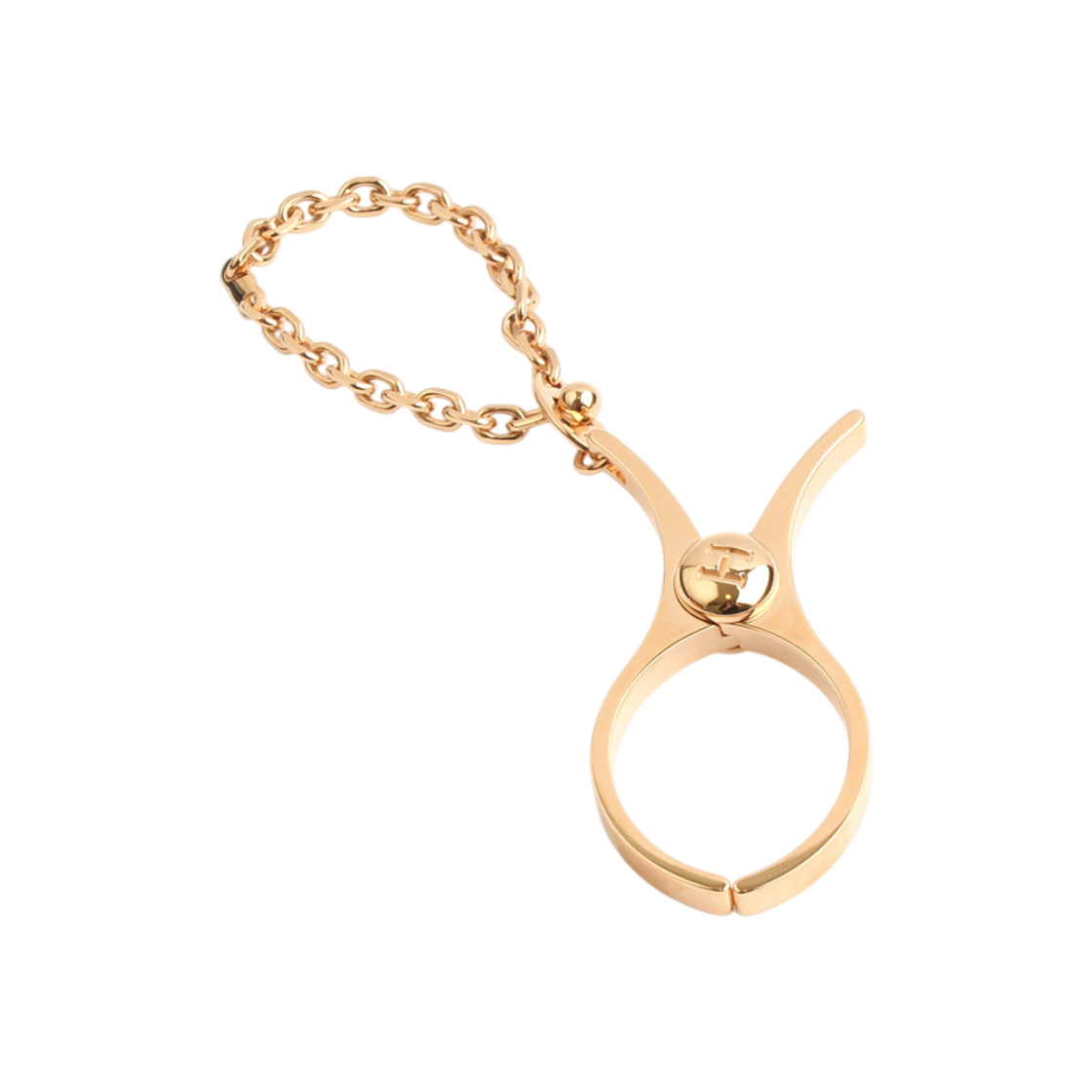 ITN8EVFDFNTQ Hermes Rose Gold Keyring and Glove Holder