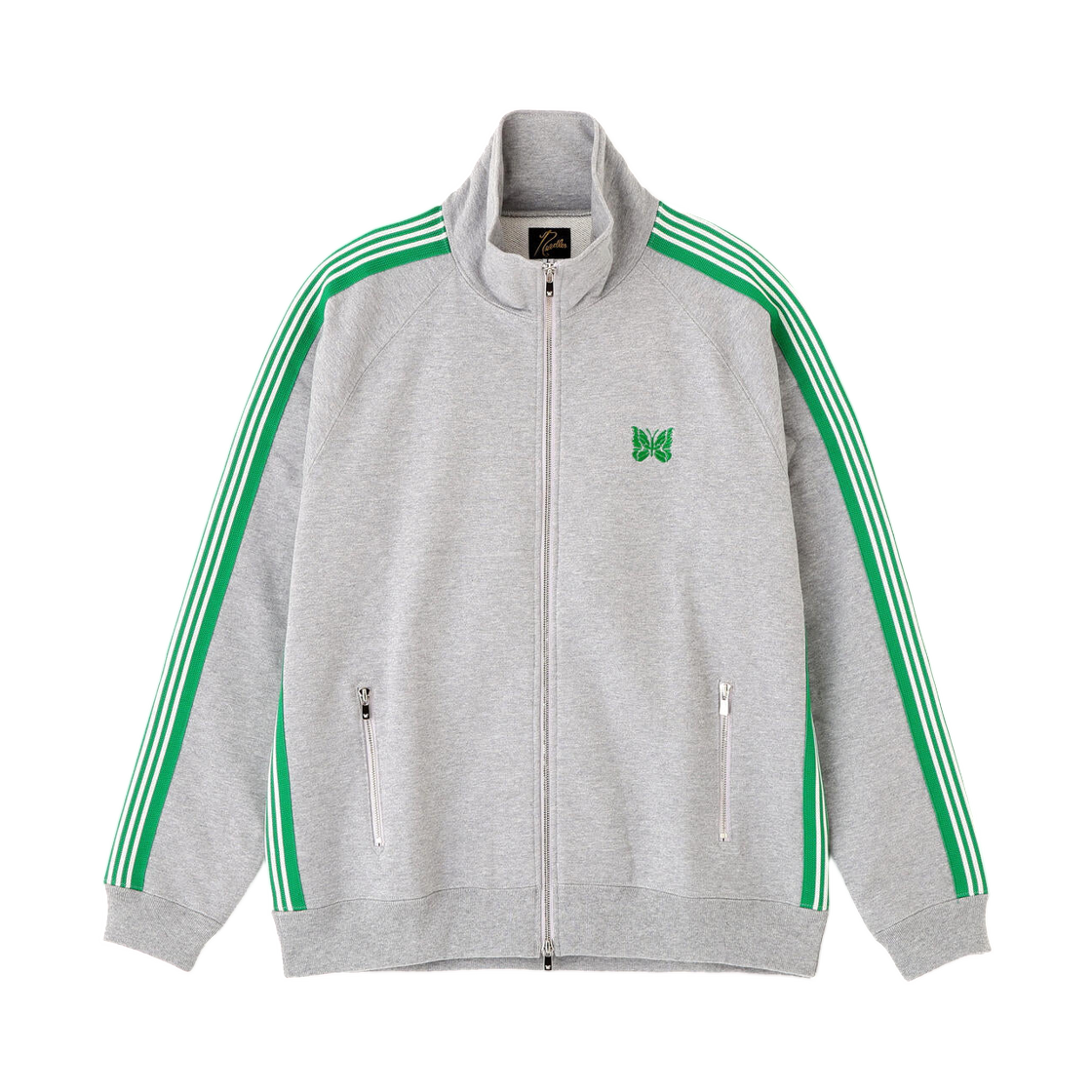 니들스 x LHP 트랙 자켓 코튼 저지 그린