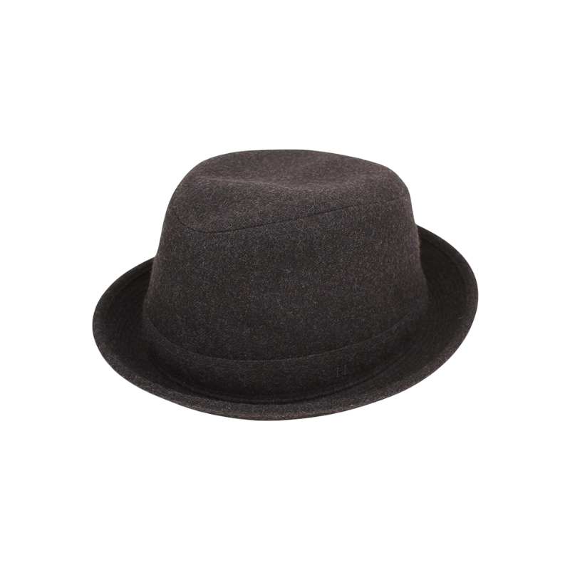 ITVG8JKB8CE9 Hermes Navy H Wool Fedora 59