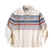 Kapital 18W Corduroy Board Shirt Town Craft Tribe Pattern Kinari