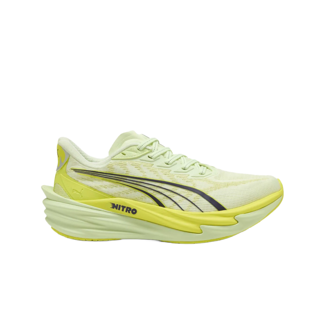푸마 디비에이트 나이트로 4 와이드 애플 스프리츠 럭스 라임(Puma Deviate Nitro 4 Wide Apple Spritz Lux Lime)