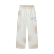 Matin Kim Vintage Washed Logo Sweatpants In Ivory