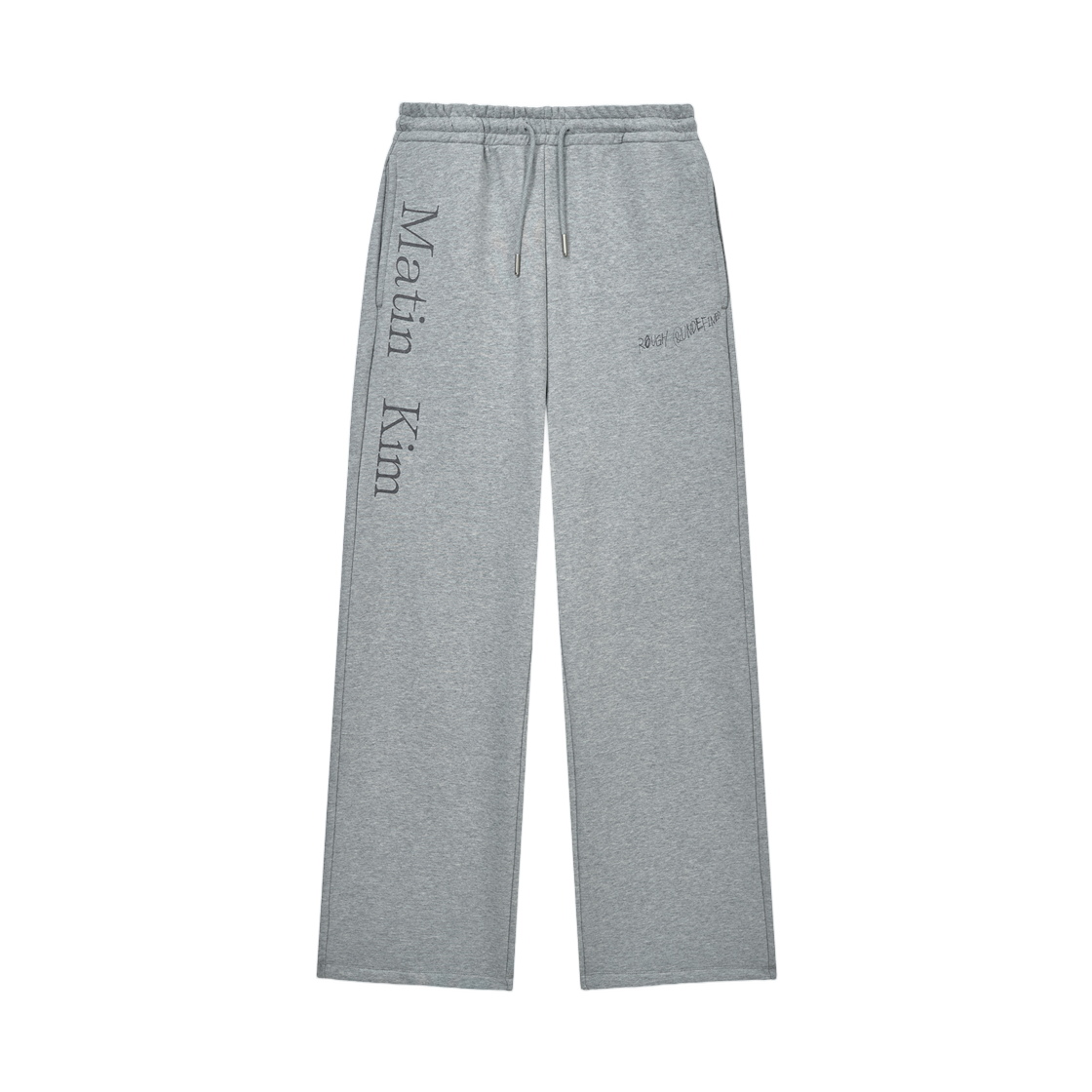 마뗑킴 에센셜 로고 스웨트팬츠 그레이