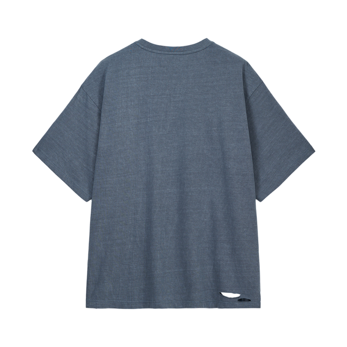 마뗑킴 디스트레스드 로고 탑 스모크 블루(Matin Kim Distressed Logo Top In Smoke Blue) - 2