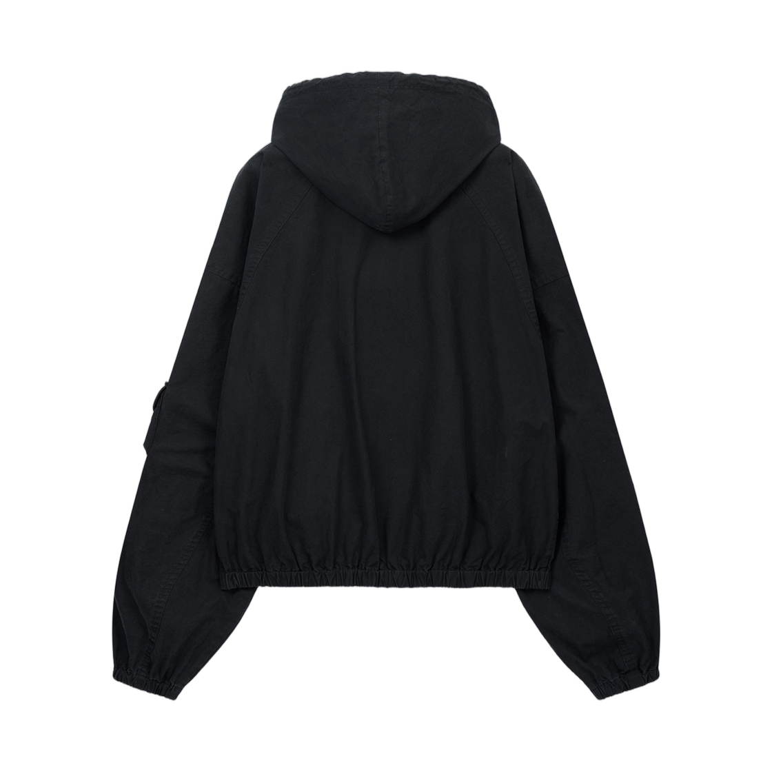 마뗑킴 워시드 코튼 후디 집업 블랙(Matin Kim Washed Cotton Hoody Zip Up In Black) - 2