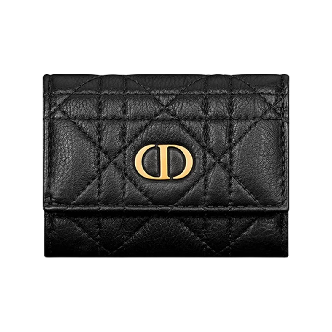 S5251UWHC-M900 Dior Caro Veronia Wallet Supple Cannage Calfskin Black