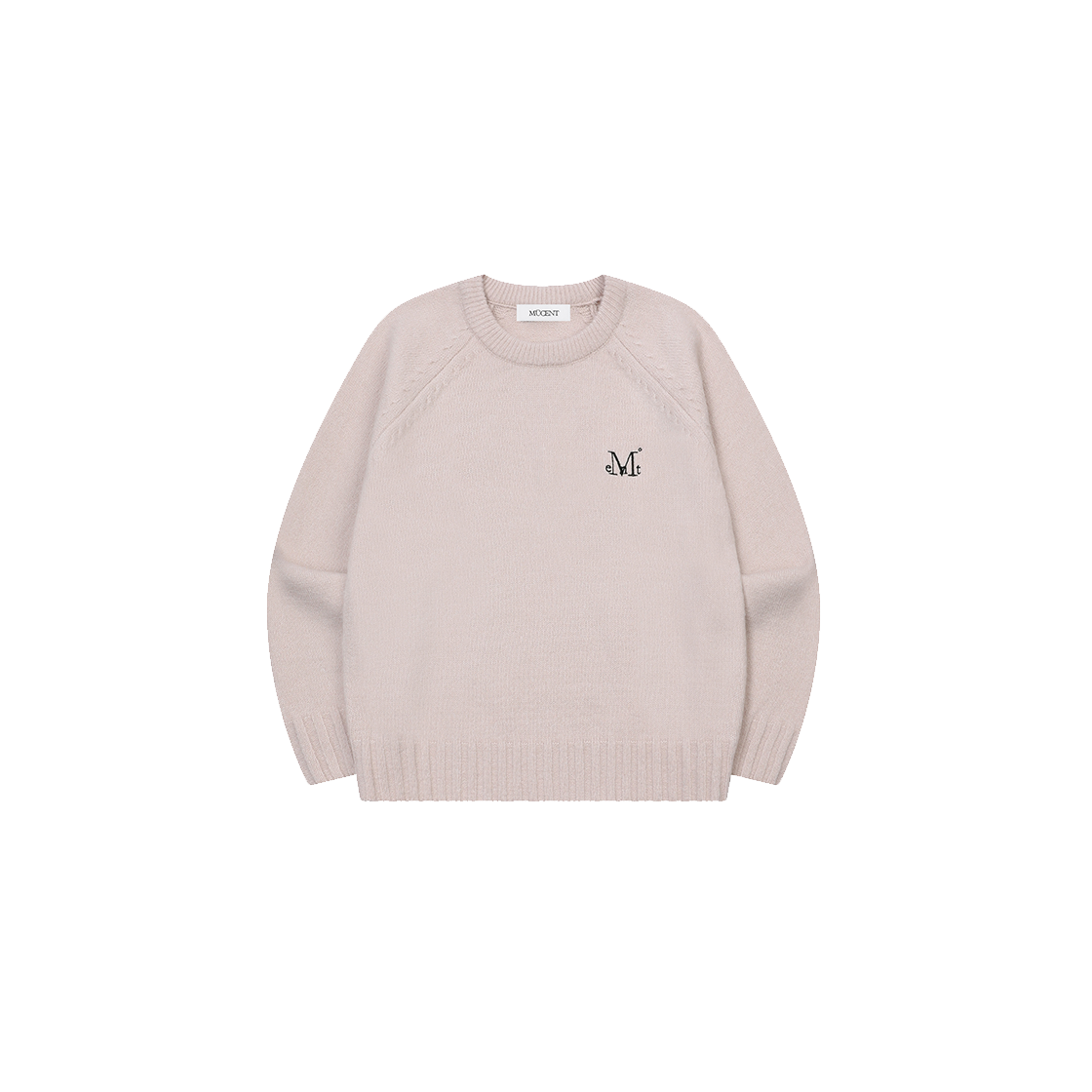 P0000BLS MUCENT Mone Raglan R-Neck Knit (4Color) Beige