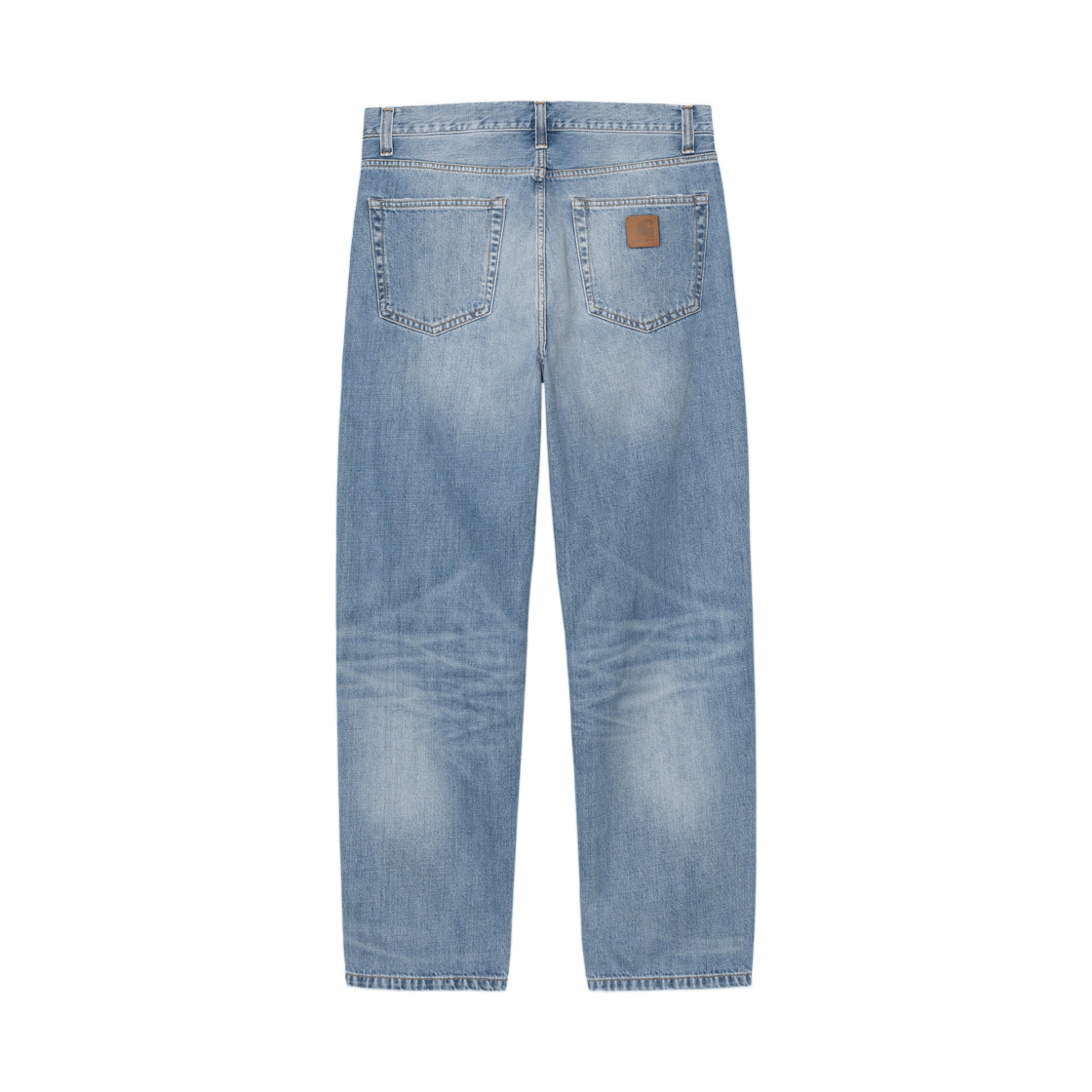 I036728-01-UR Carhartt WIP Aaron Pant Blue Burst Washed