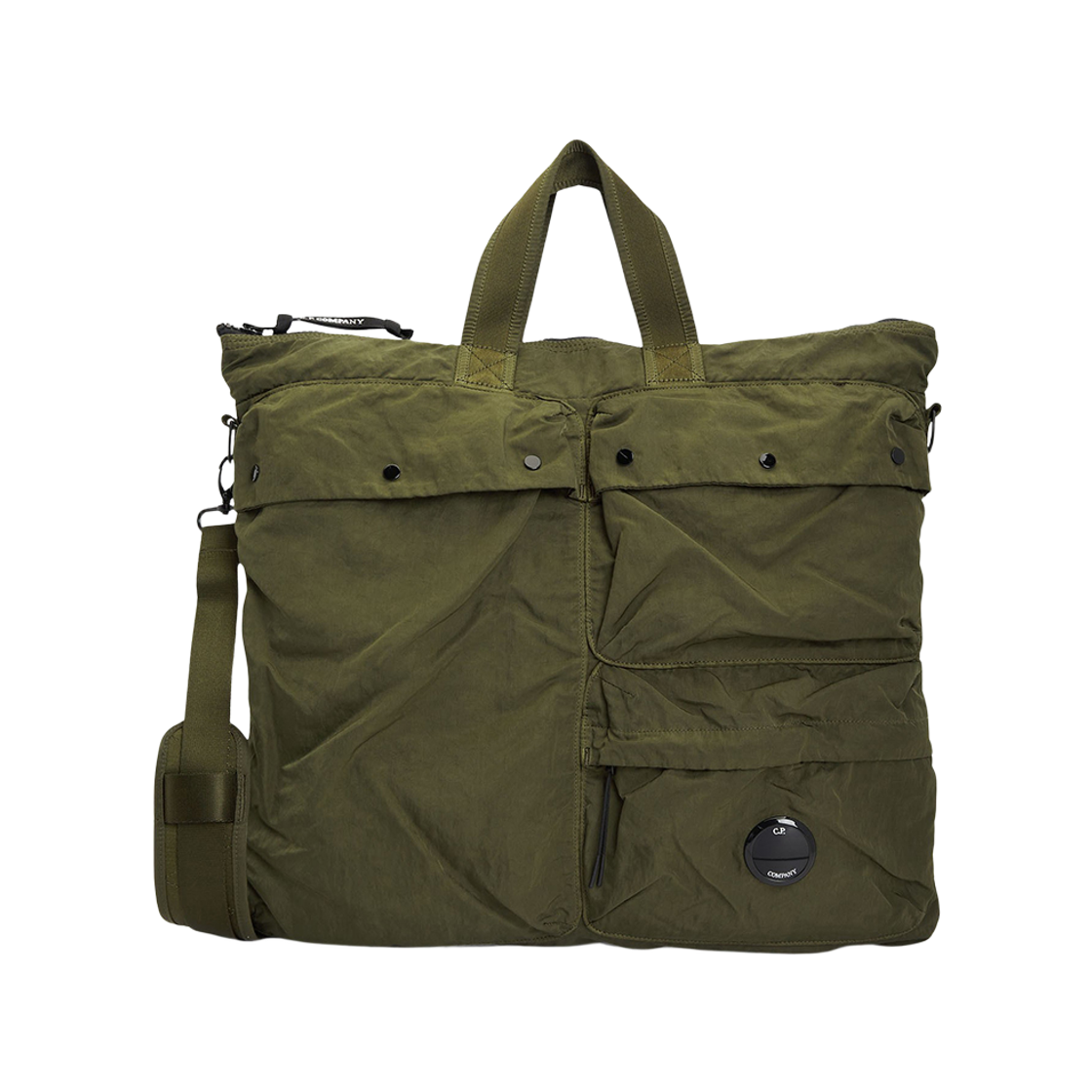 20CMAC042A005269G683 C.P. Company Nylon Tote Bag Khaki - 26SS