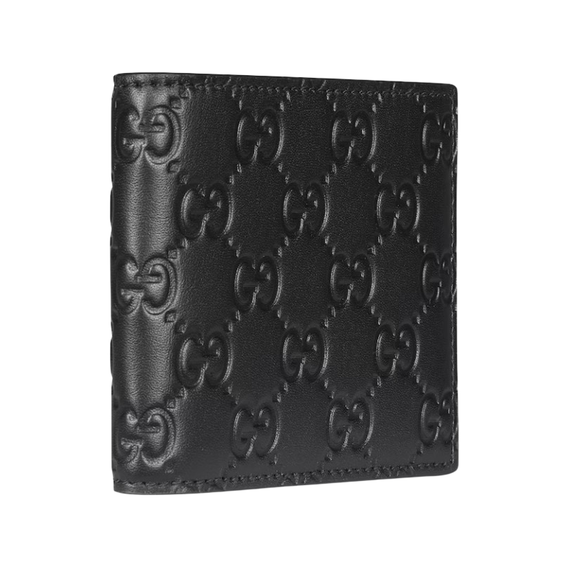 구찌 GG 엠블럼 레더 반지갑 블랙(Gucci GG Emblem Leather Bi-Fold Wallet Black) - 3