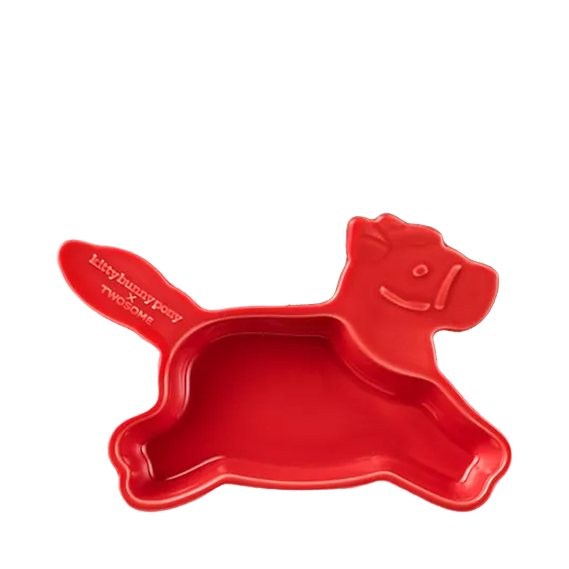 투썸 플레이스 x 키티버니포니 포니 핸들 플레이트 레드(A Twosome Place x Kittybunnypony Pony Handle Plate Red)