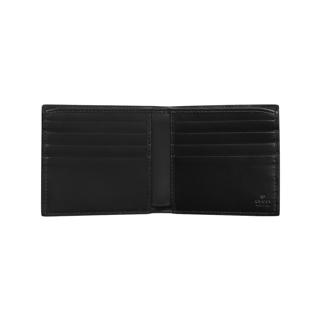 구찌 GG 엠블럼 레더 반지갑 블랙(Gucci GG Emblem Leather Bi-Fold Wallet Black) - 2