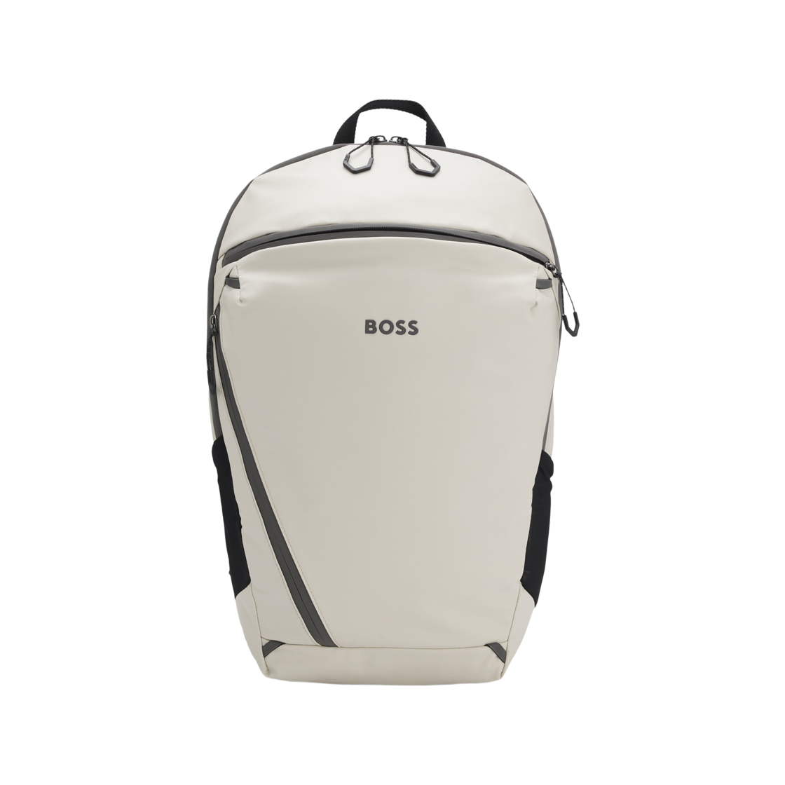 휴고 보스 리플렉티브 디테일 포우 레더 백팩 라이트 베이지(Hugo Boss Faux Leather Backpack with Reflective Details Light Beige)