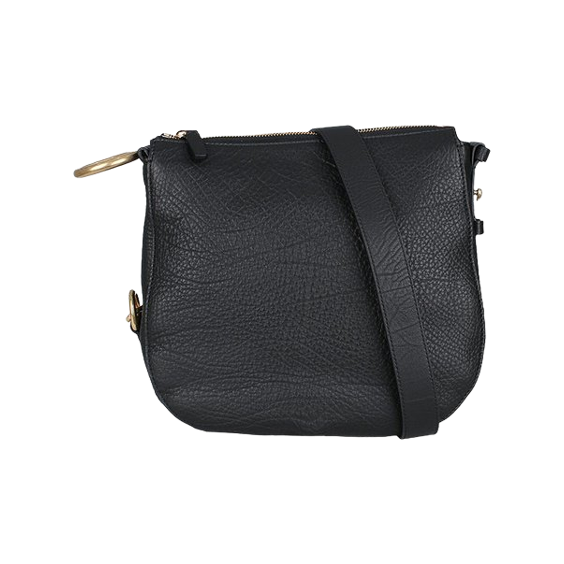 8095943 Burberry Knight Shoulder Bag Small Black