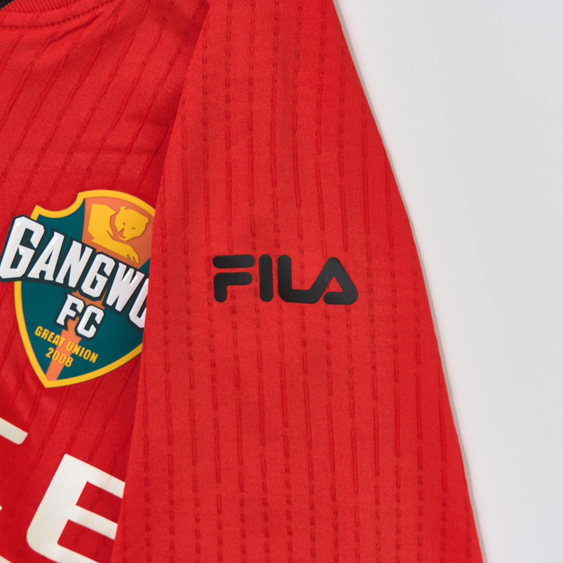 휠라 강원 FC 2025 필드 홈 유니폼 오렌지 (논 마킹 버전)(Fila Gangwon FC 2025 Field Home Uniform Orange (Non Marking Ver.)) - 6