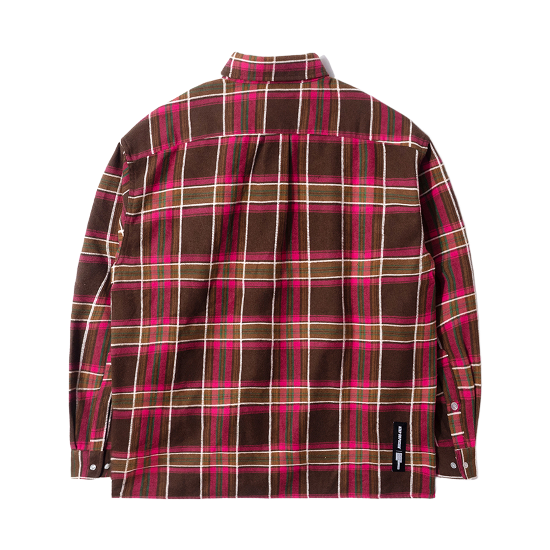 큐티에잇 가먼츠 러스틱 코어 플란넬 체크 셔츠 핑크(QT8 GARMENTS Rustic Core Flannel Check Shirt Pink) - 2