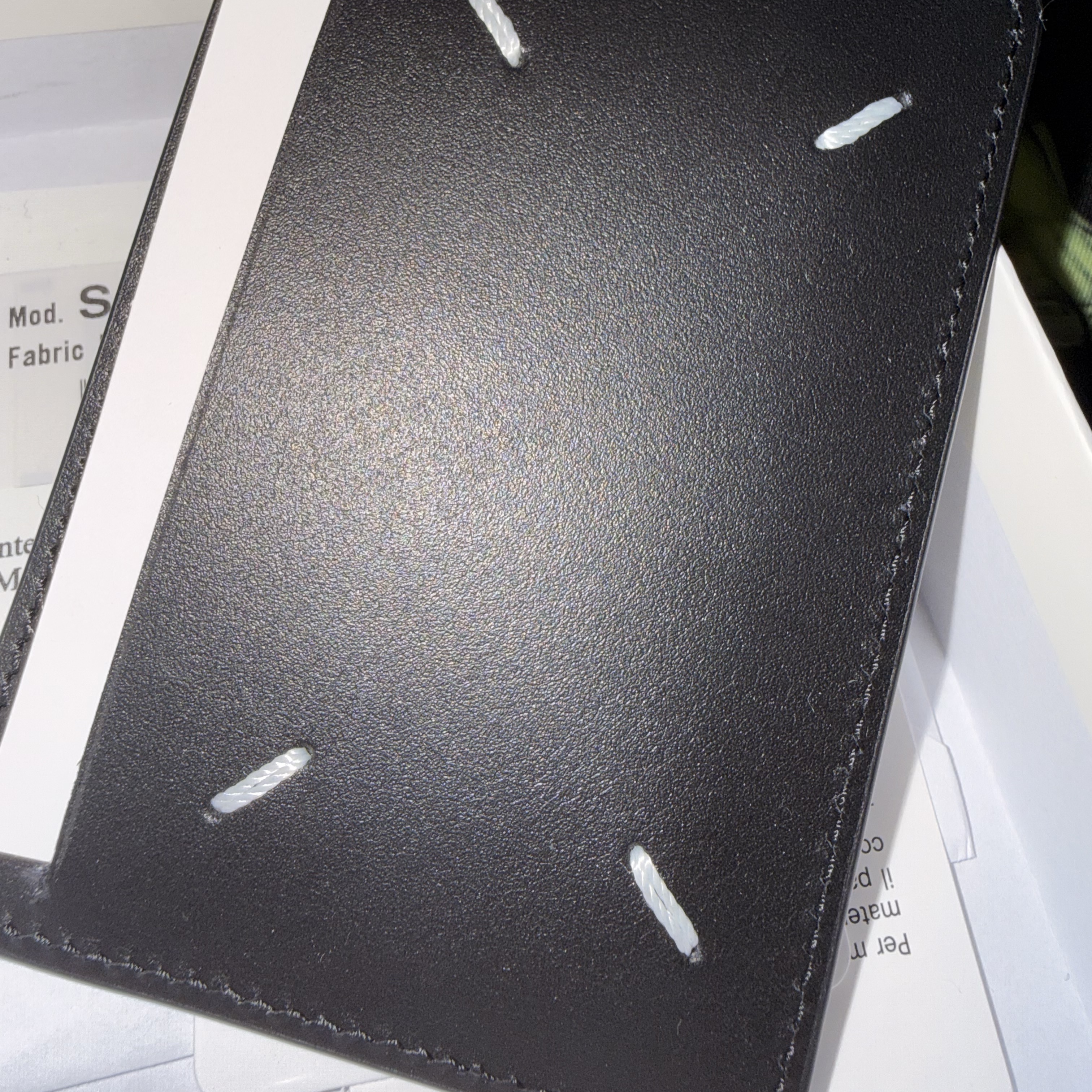 Maison Margiela Four Stitch Card Holder Black 착용 스타일