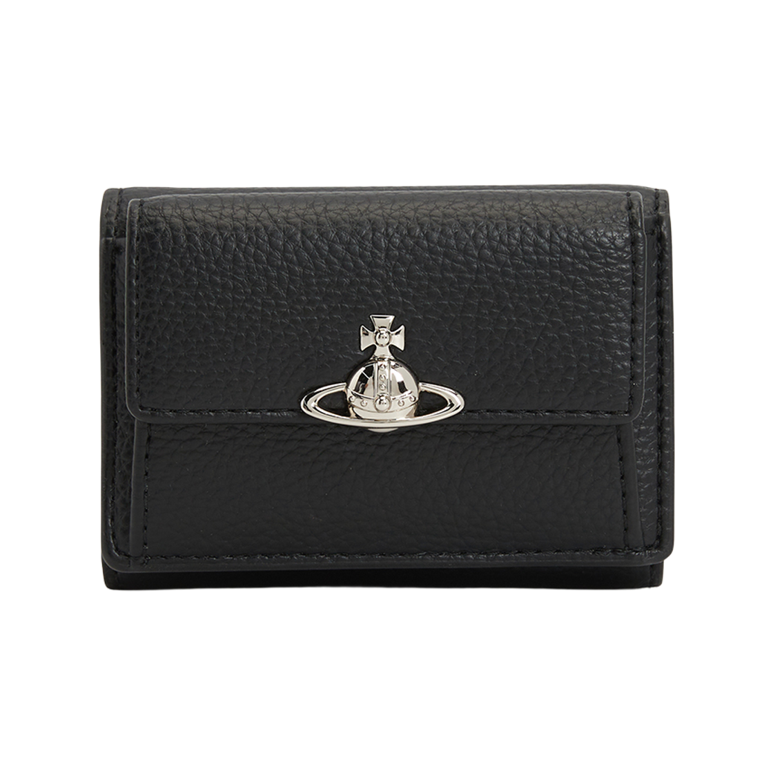 비비안 웨스트우드 오브 로고 스몰 월렛 블랙(Vivienne Westwood Orb Logo Small Wallet Black) - 1