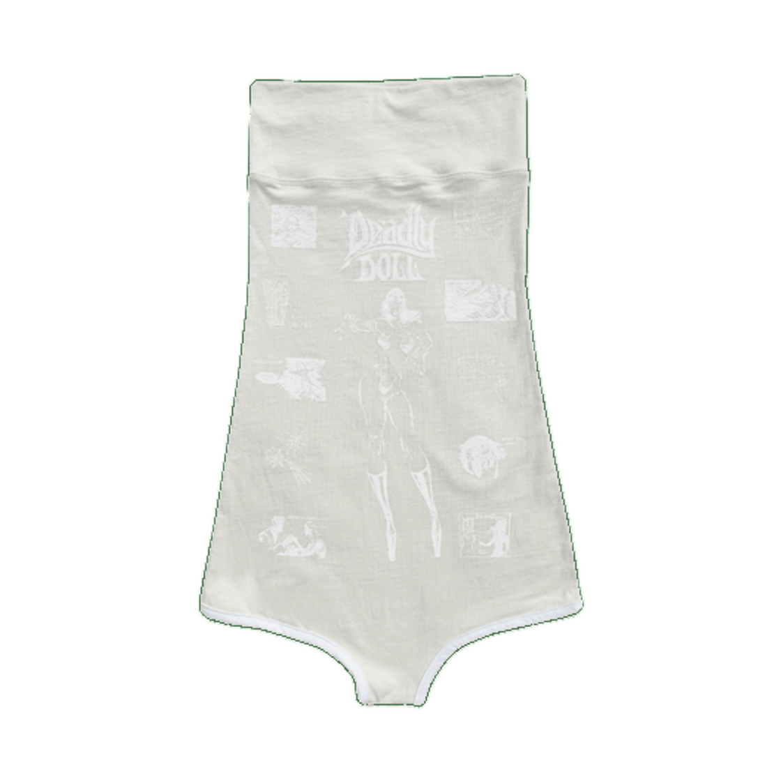 데들리 돌 블론드 모쉬 핏 점퍼 화이트((W) Deadly Doll Blonde Mosh Pit Jumper White)