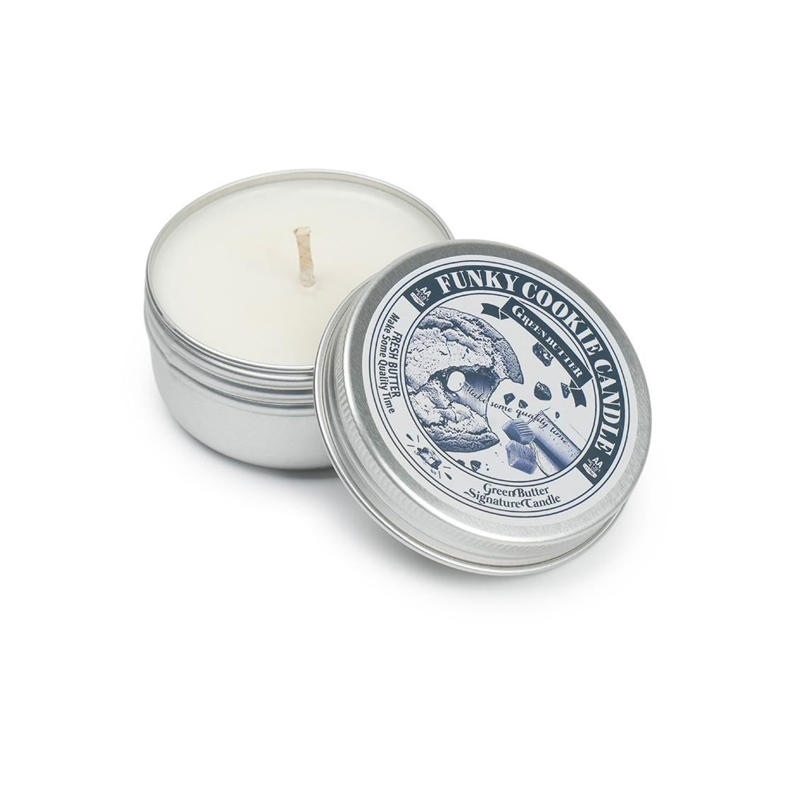 P0000BGM Greenbutter Signature Perfume Soy Candle Funky Cookie 50ml