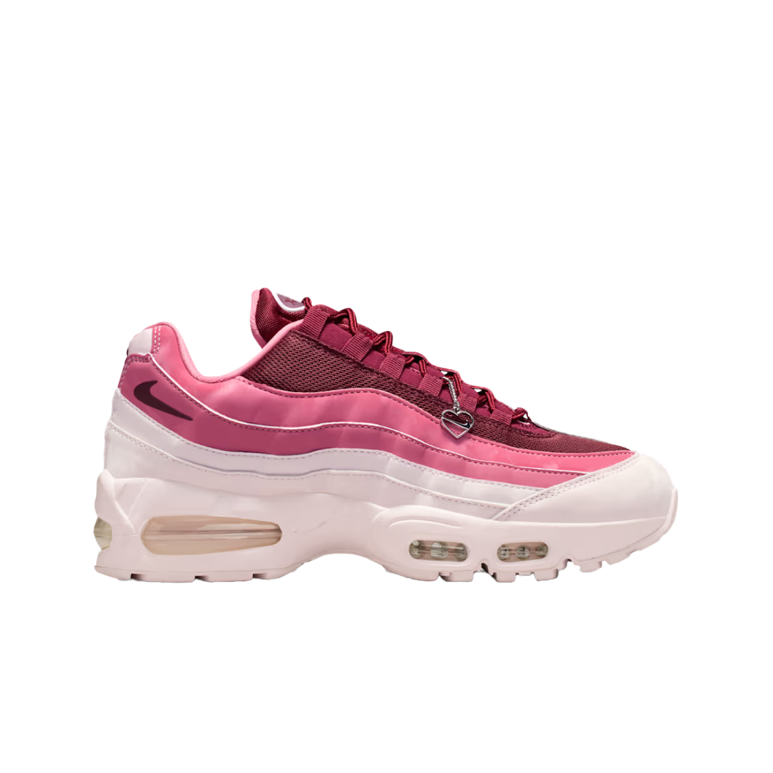 (W) 나이키 에어맥스 95 빅 버블 발렌타인 데이 팀 레드 피어니((W) Nike Air Max 95 Big Bubble Valentine's Day Team Red Peony) - 1