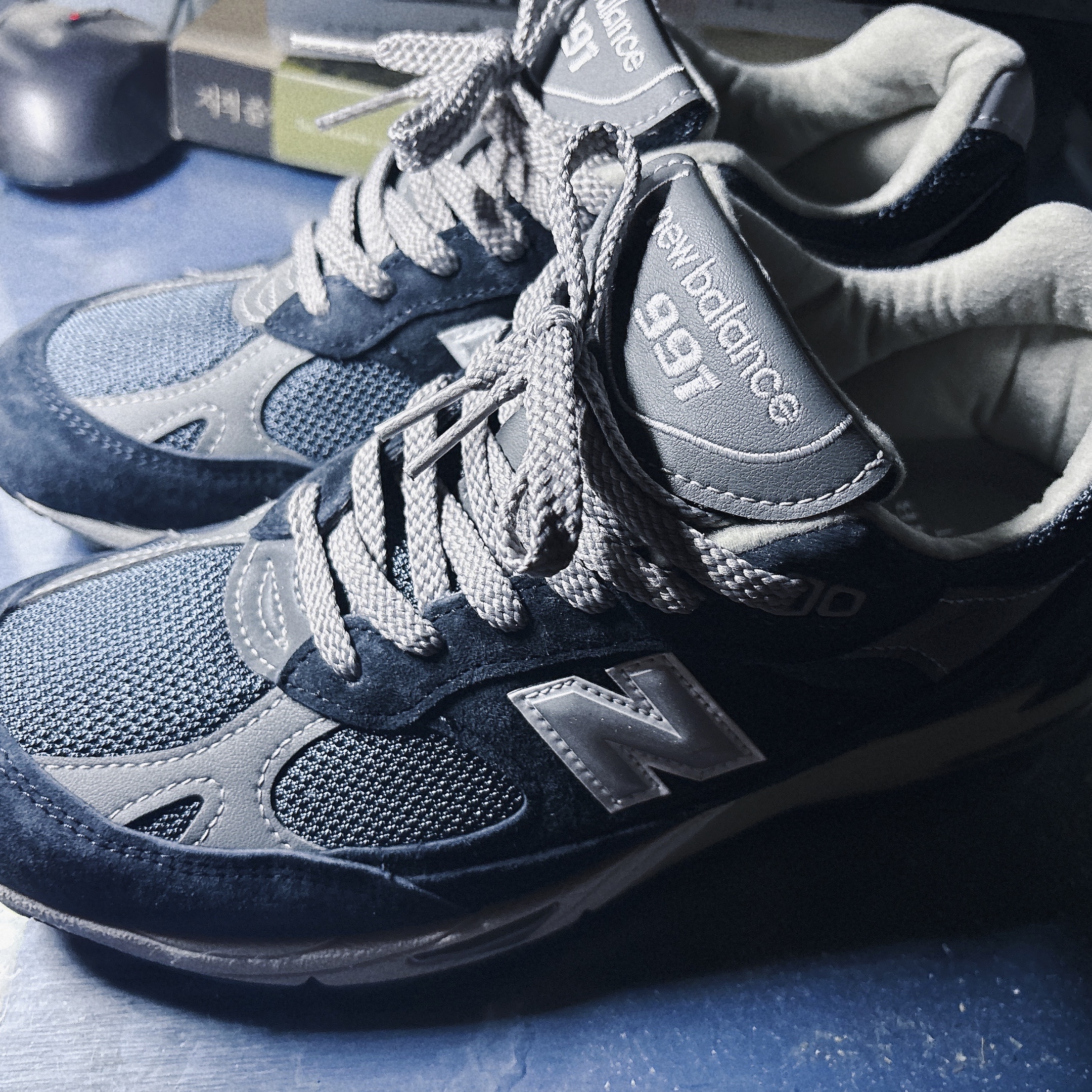 New Balance 991 Made in UK Navy 착용 스타일