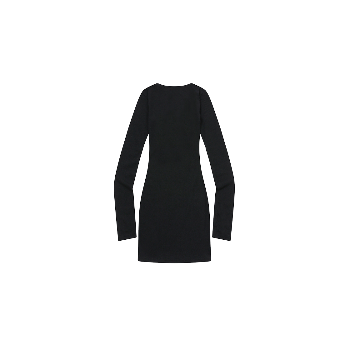 무센트 라빈 스퀘어넥 골지 슬림핏 원피스 블랙(MUCENT Rabin Square Neck Slim Fit OPS Black) - 2
