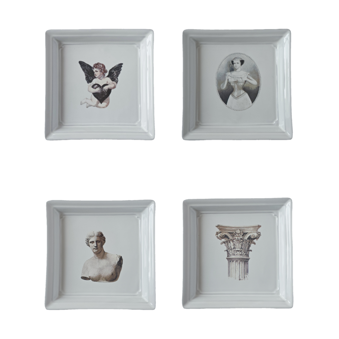 [3% 적립] 정희진도자기 스텝사각접시 다크그레이([3% 적립] Jungheejin creamic Step Square Plate Dark grayish white) - 1