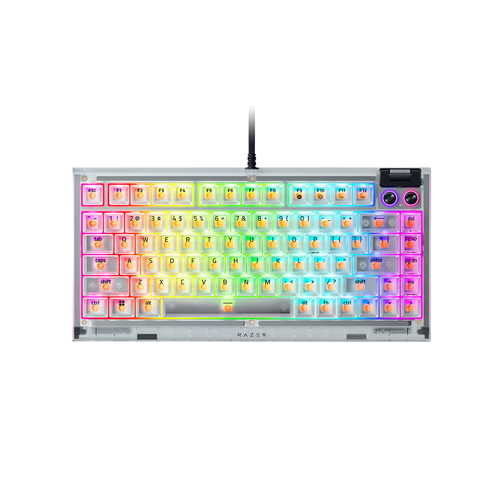 레이저  블랙위도우 V4 75% 팬텀 화이트 에디션 게이밍 키보드(Razer Blackwidow V4 75% Phantom White Edition Gaming Keyboard) - 4