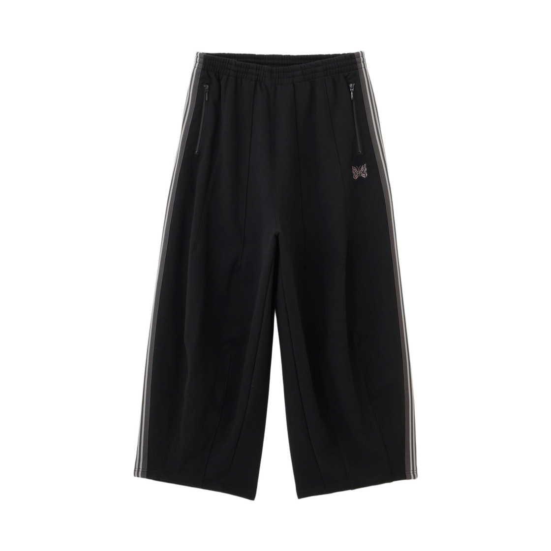 니들스 x B'2nd H.D. 트랙 팬츠 코튼 저지 블랙(Needles x B'2nd H.D. Track Pants Cotton Jersey Black)