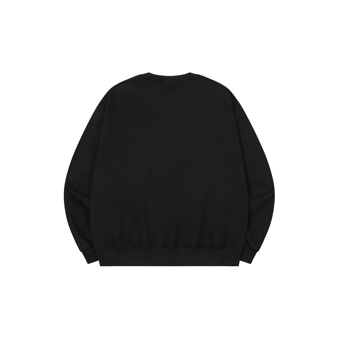 무센트 단테 크랙 로고 크로스 레더 패치 맨투맨 남녀공용 (2컬러) 블랙(MUCENT Dante Crack Logo Cross Leather Patch MTM Unisex (2Color) Black) - 2