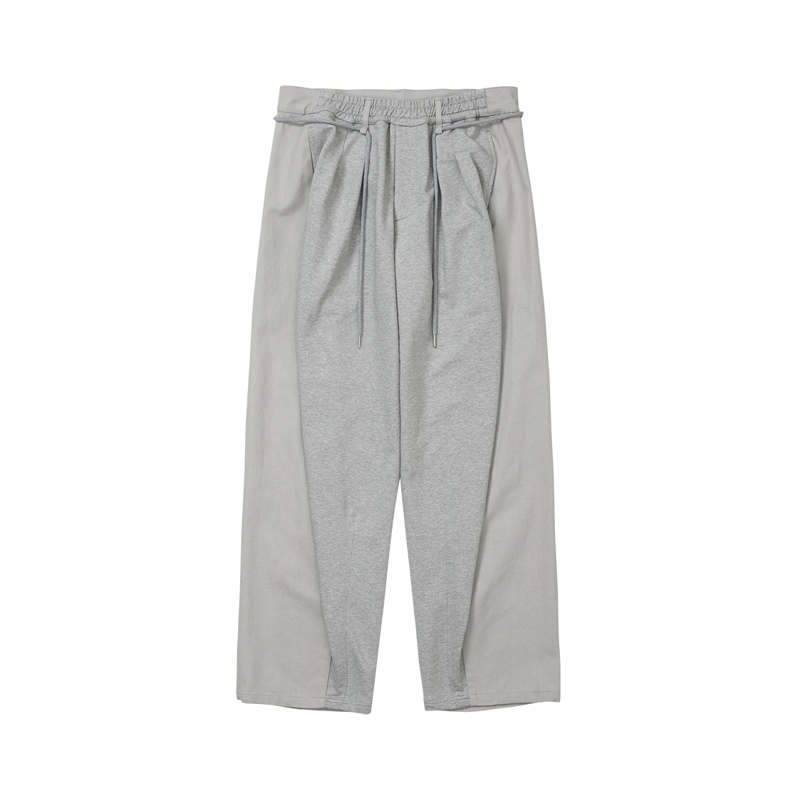 아조바이아조 듀얼 패브릭 하이브리드 팬츠 멜란지 그레이(AJOBYAJO Dual Fabric Hybrid Pants Melange Grey)