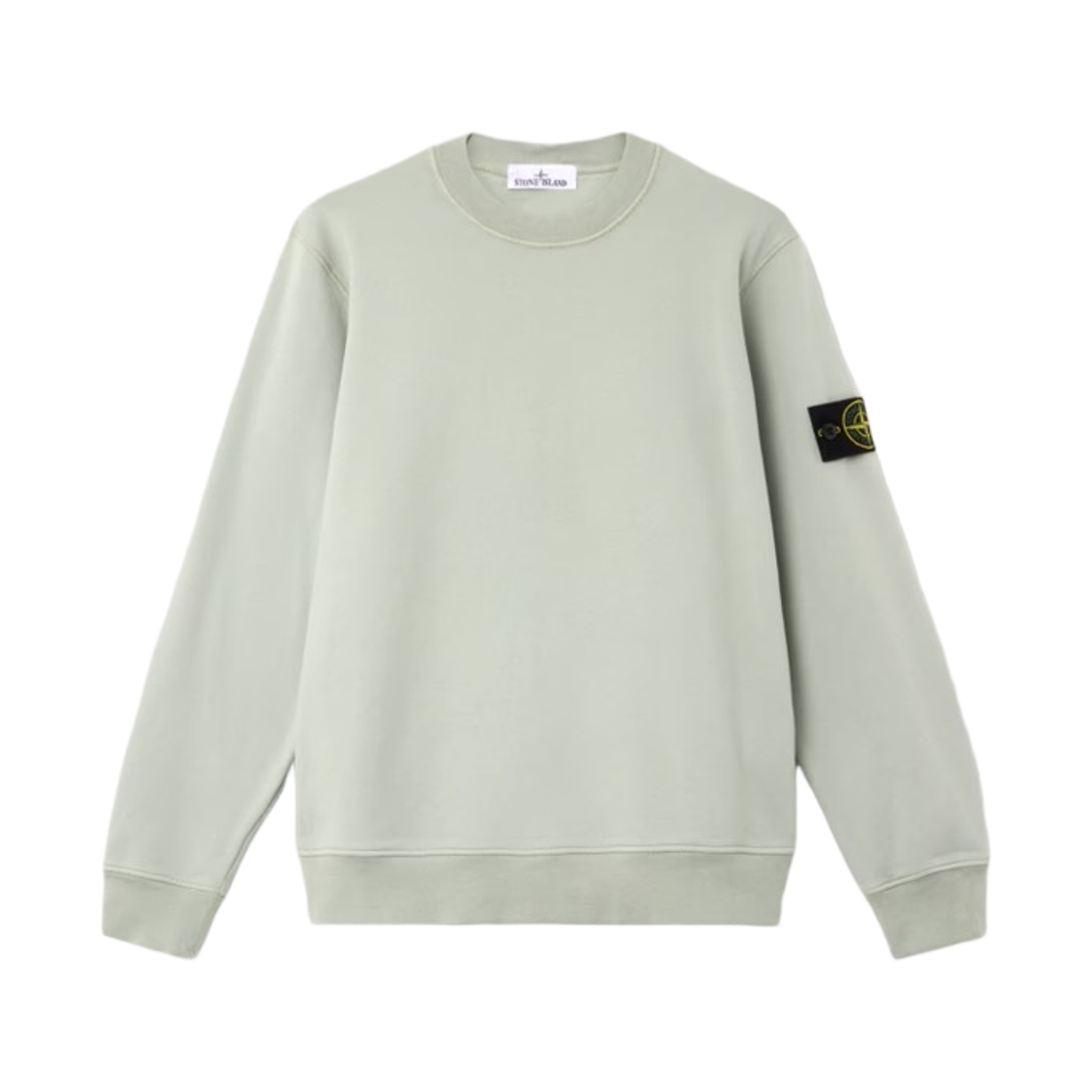 L1S1561000-60S0051-V0055 Stone Island 6100060 Organic Cotton Fleece Regular Fit Crewneck Sweatshirt Sage Green - 26SS