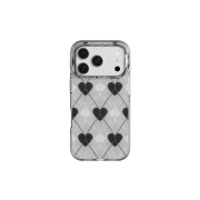 GARGG MAGSAFE LAYERS FRAME CASE CLEAR BLACK - TEXTURED HEART
