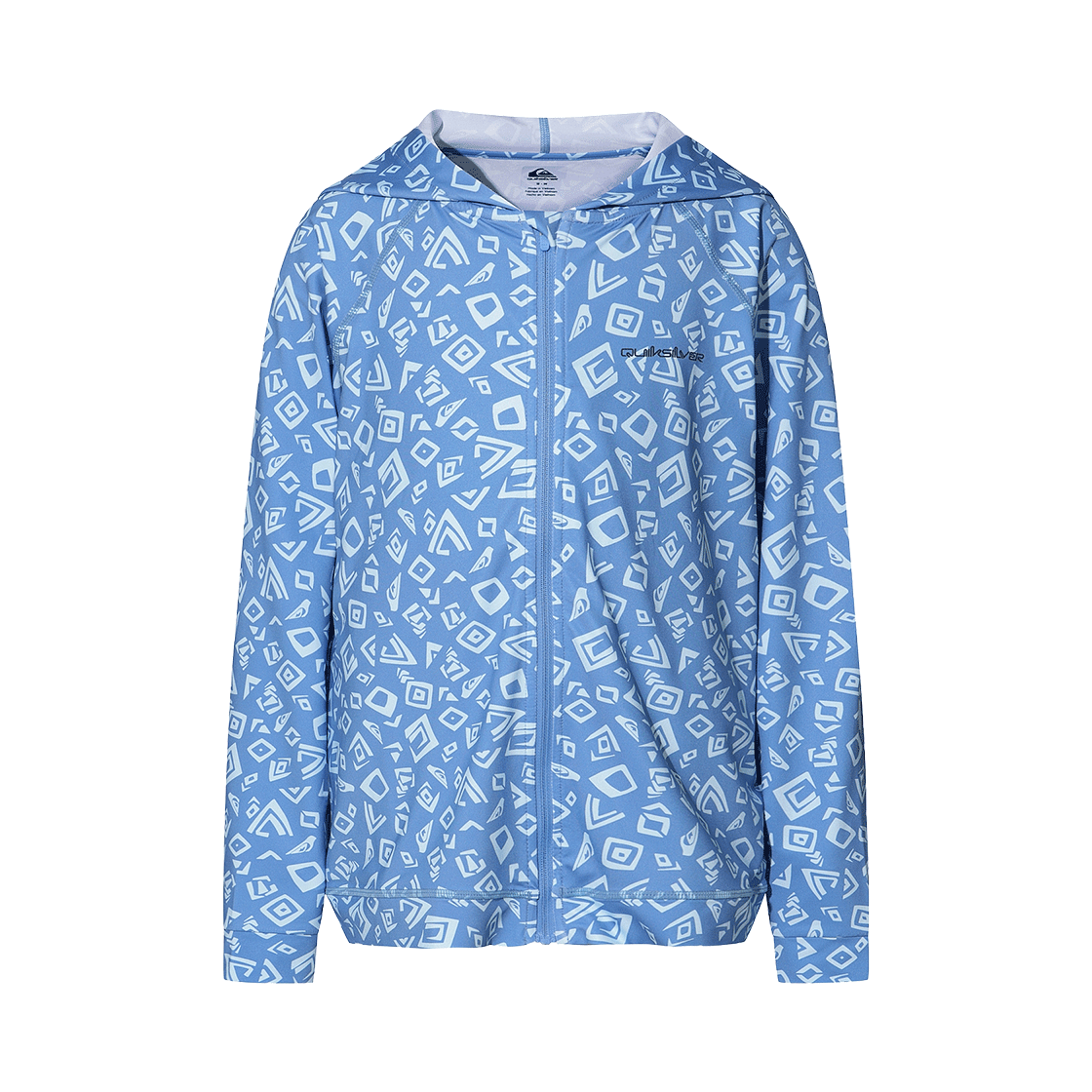 KG11BR518QPR QUIKSILVER Youth Pattern Printed Zipup Hoodie Rashguard (KG11BR518QPR)