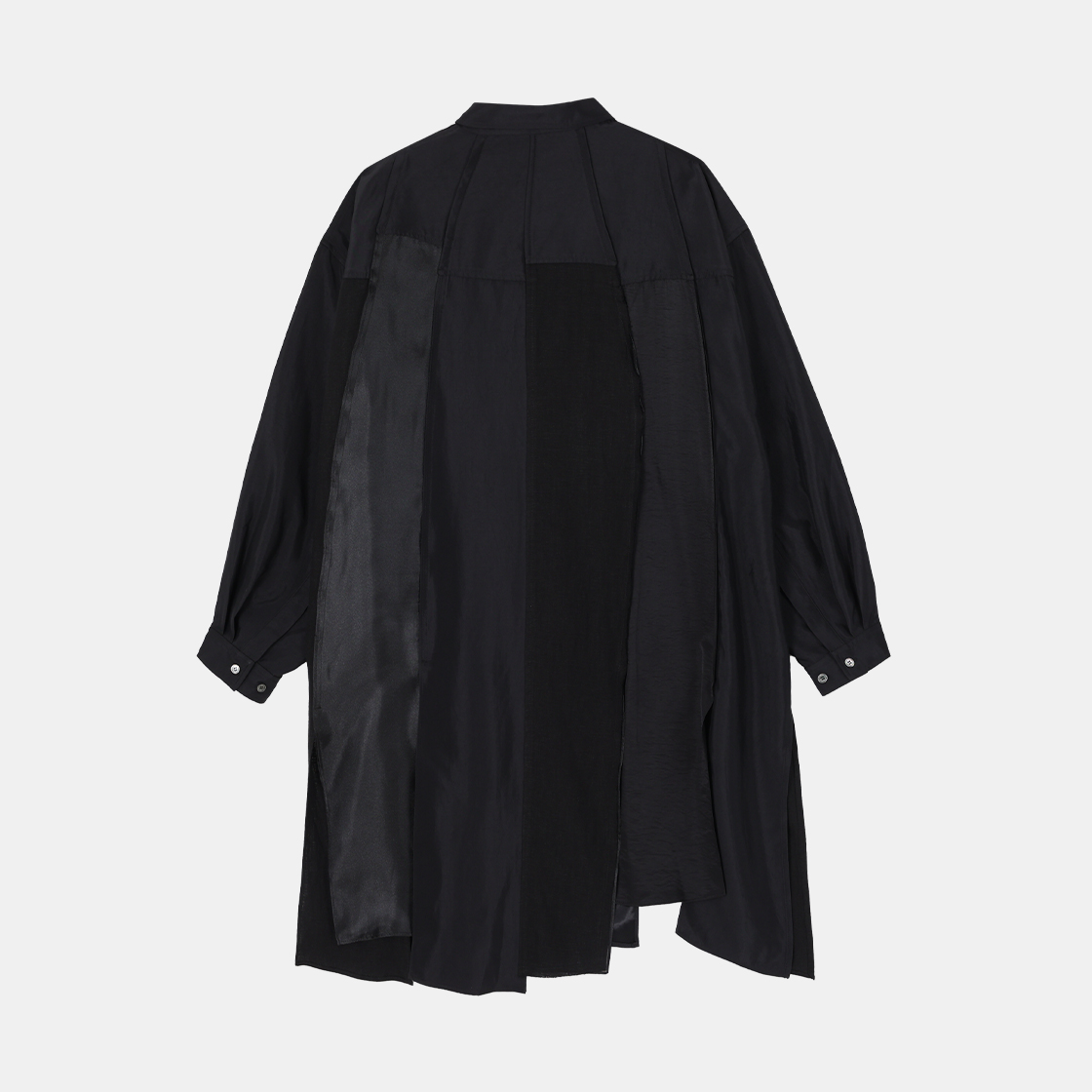 (W) 송지오 컬렉션 어시메트릭 버티컬 원피스 블랙((W) SONGZIO COLLECTION Asymmetric Vertical One Piece Black) - 2