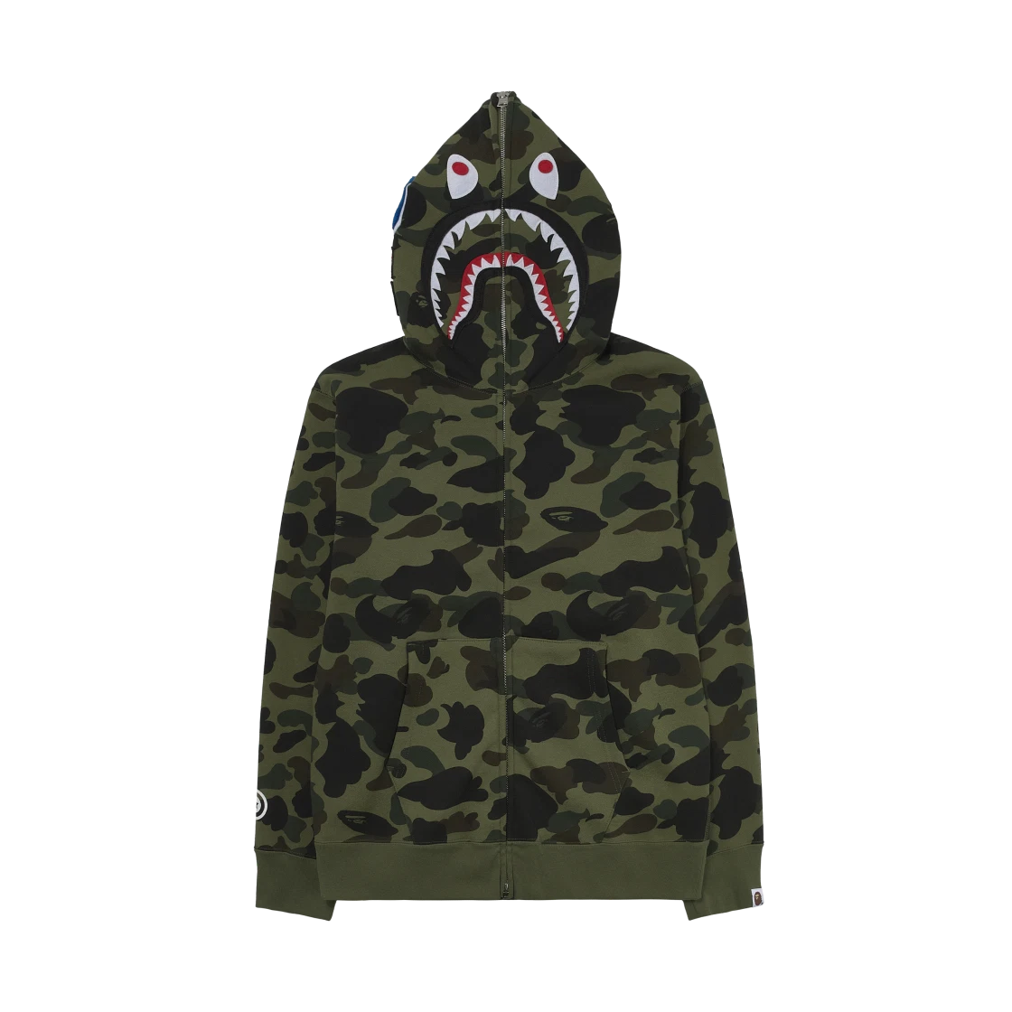 BAPE BAPE 1st Camo Shark Full Zip Hoodie Army Green · S