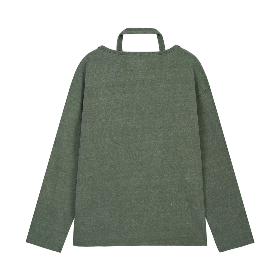 (W) 마뗑킴 빈티지 그래픽 레이어드 탑 카키((W) Matin Kim Vintage Graphic Layered Top In Khaki) - 2