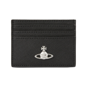 Vivienne Westwood Logo Flat Card Holder Black