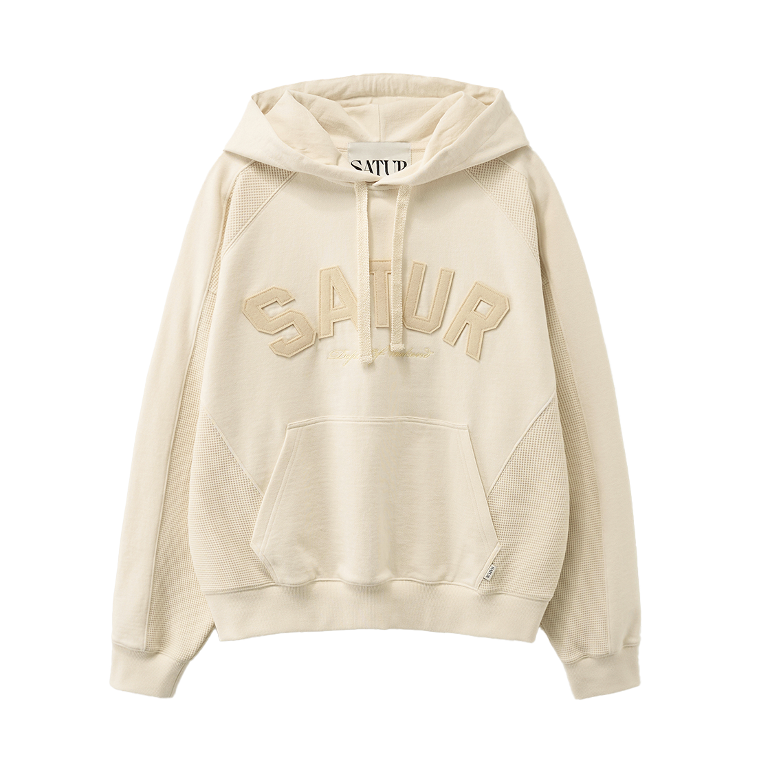 SA261UTH02CRM0 SATUR Lugo Panel Hoodie Cream