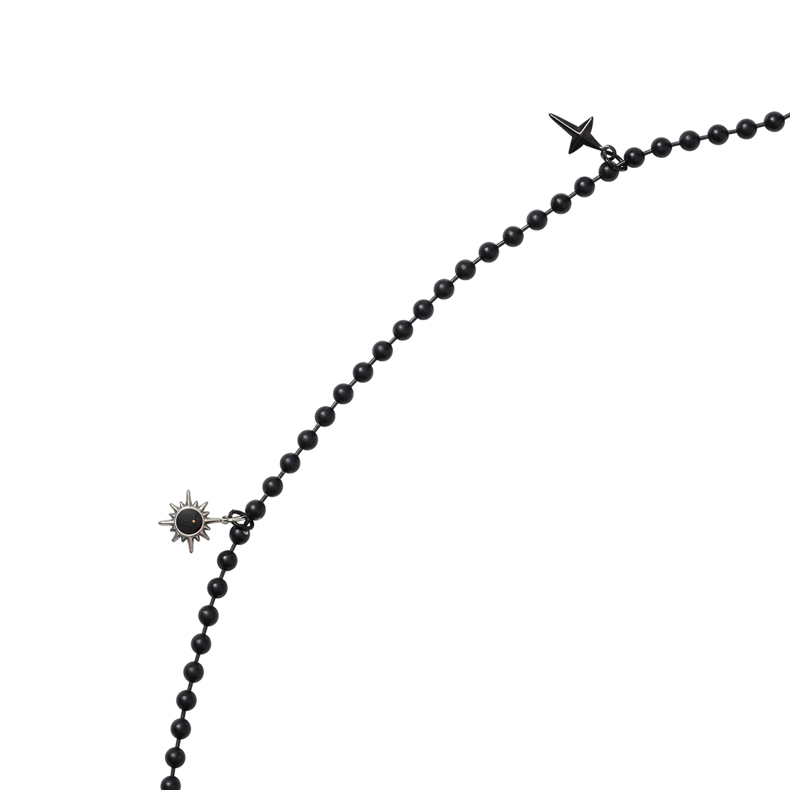 아조바이아조 믹스드 참 아이웨어 체인 블랙(AJOBYAJO Mixed Charm Eyewear Chain Black) - 2