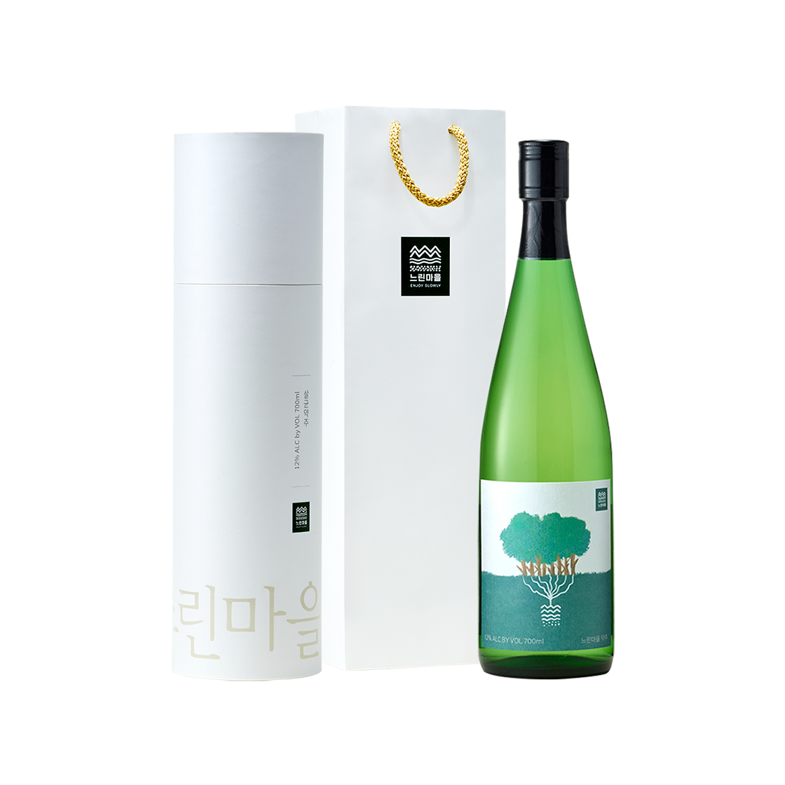 느린마을 느린마을약주 지관세트 12도 700ml(Slow village Yakju 700ml x 1 Btl.)