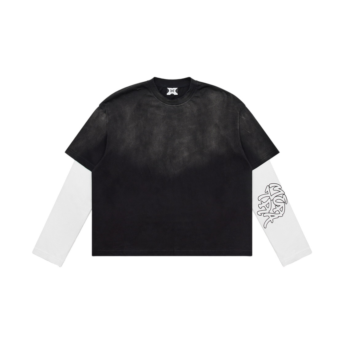머트라 레이어드 티셔츠 블랙(Mertra Layered T-Shirt Black)