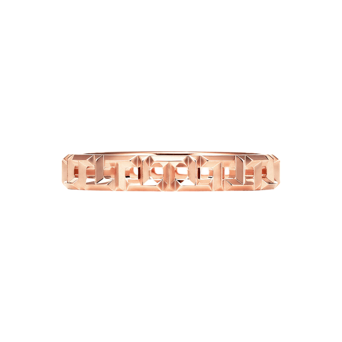 티파니 앤 코 T 트루 네로우 링 18K 로즈 골드(Tiffany & Co. Tiffany T True Narrow Ring 18K Rose Gold) - 1