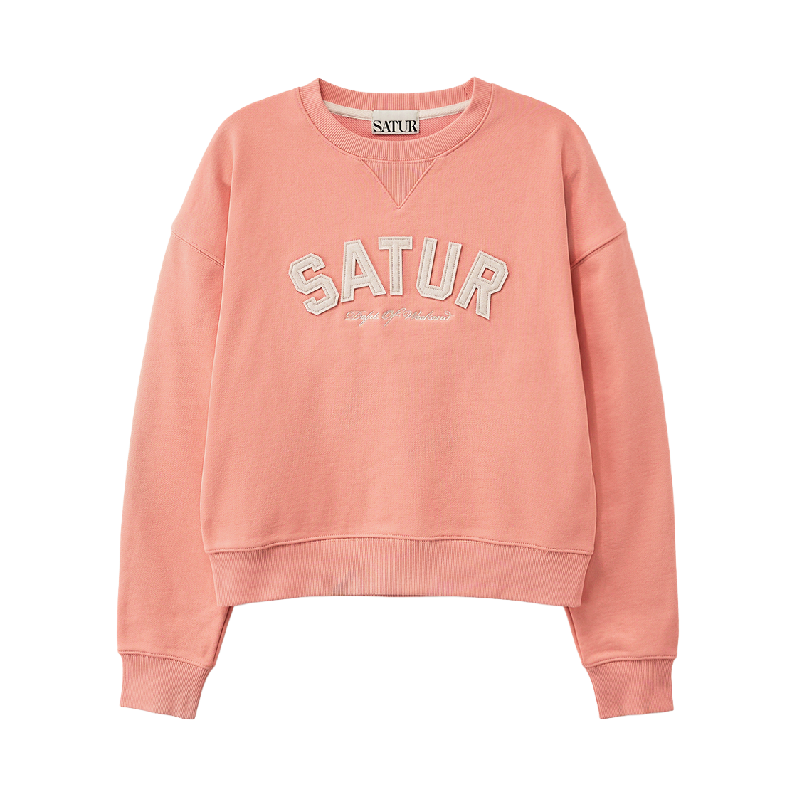 세터 우먼 루고 베이직 크롭 스웨트셔츠 핑크(SATUR W Lugo Basic Crop Sweatshirt Pink)